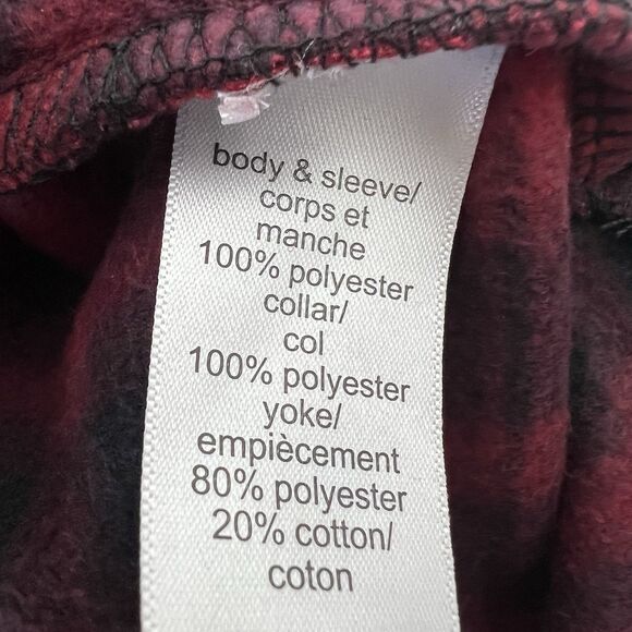 Maurices Sweater Womens XL Red Plaid Fleece Quilted Pullover Holiday Winter Farm - Picture 9 of 13